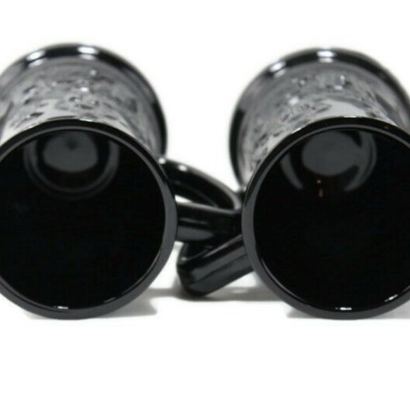 Japanese Black Ceramic Tall Mug Soldier Print - Picture 5 of 6